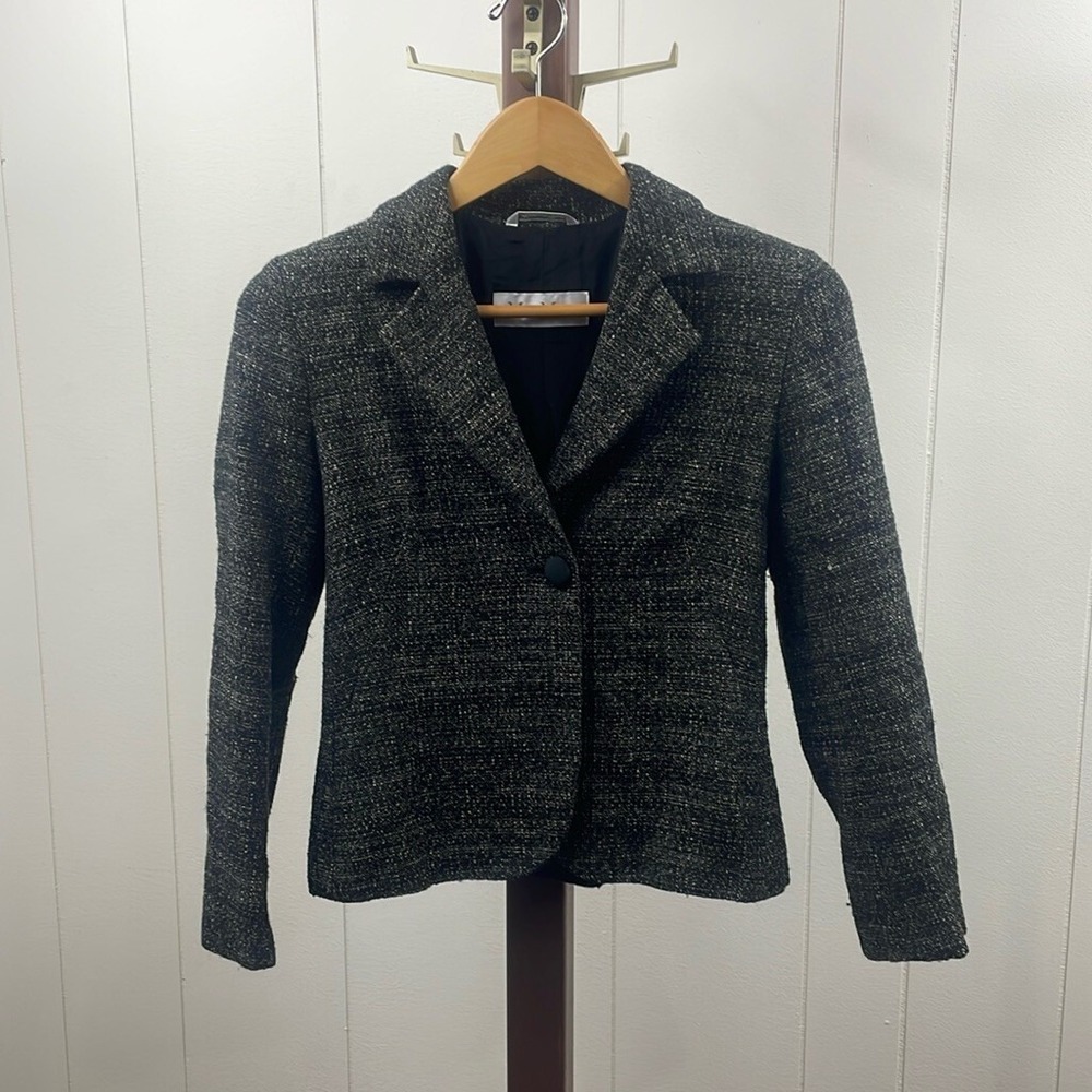 Max Mara Women's Made in Italy Wool Blend Marled Blazer